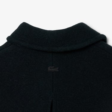  Lacoste Runway Erkek Oversize Fit Yün Haki Kaban