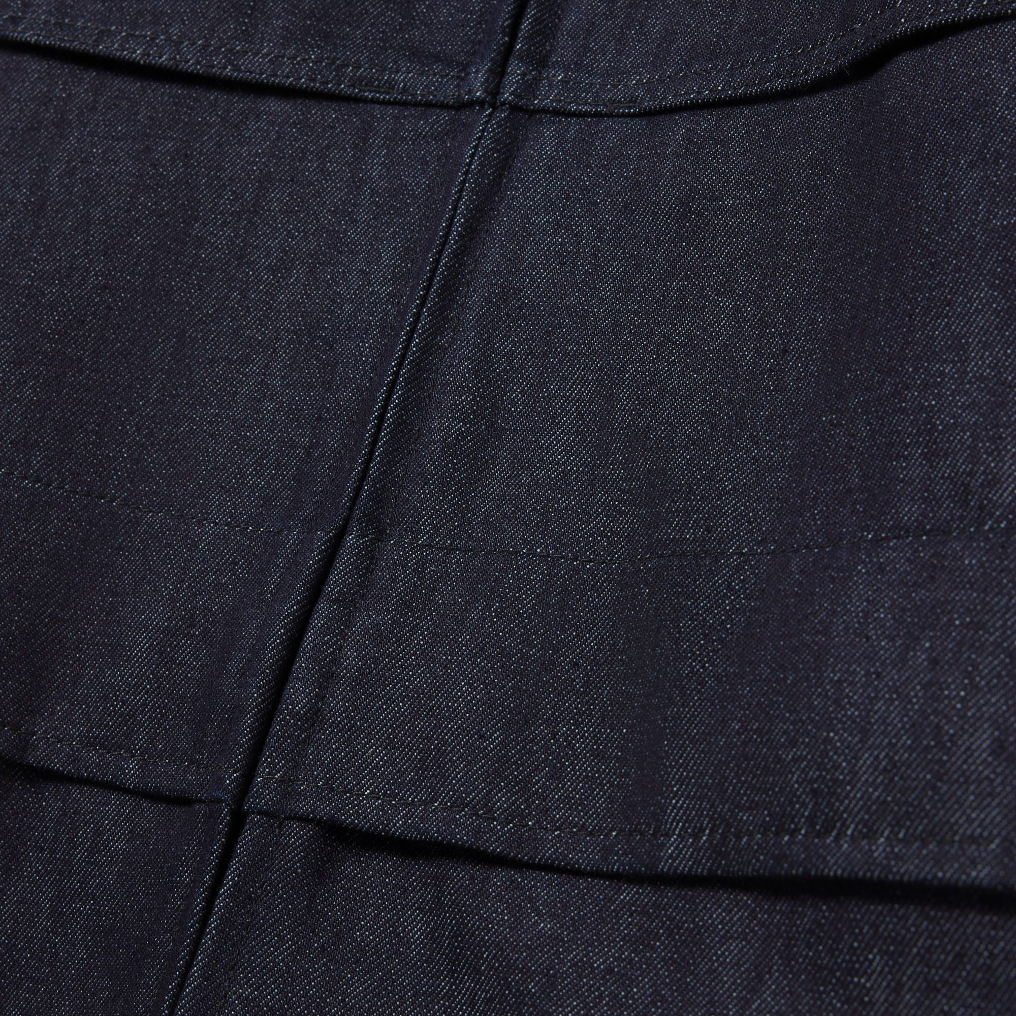 Lacoste Runway Unisex Oversize Fit Dik Yaka Denim Lacivert Ceket