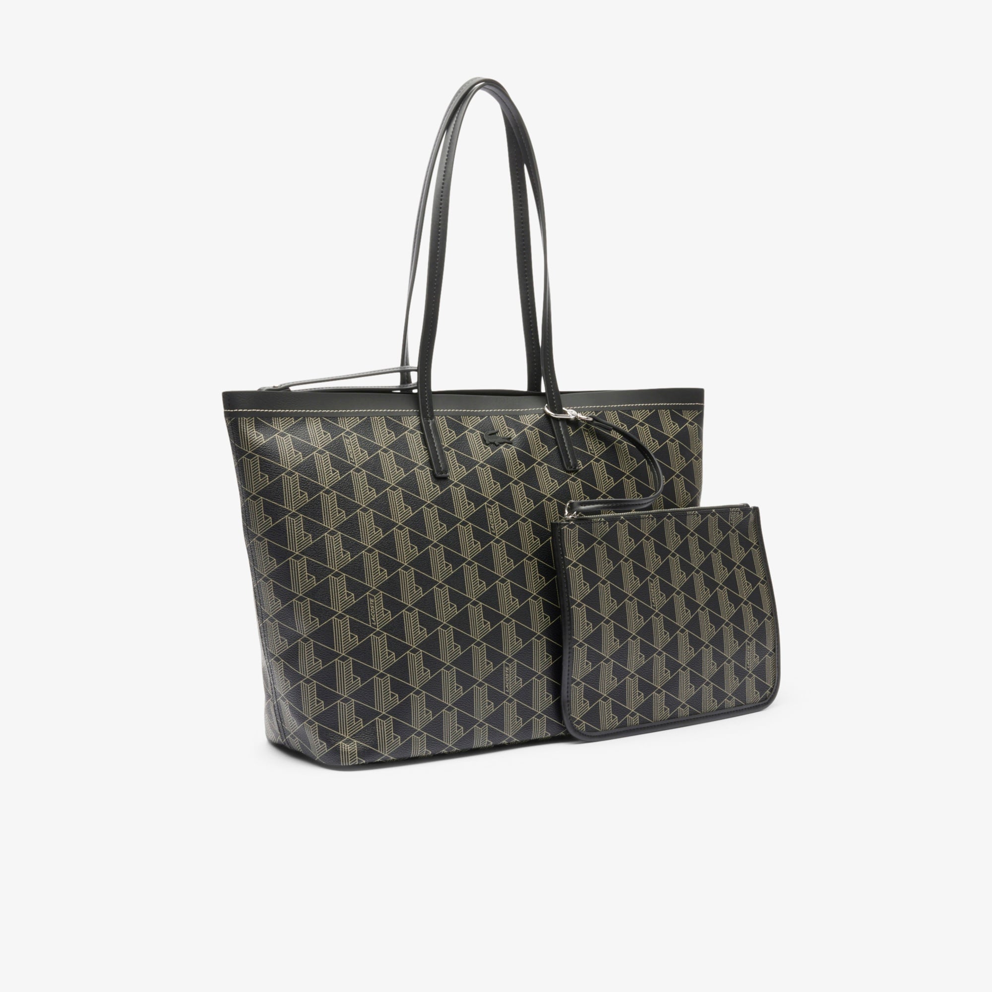 Lacoste Zely Kadın Monogram Siyah Omuz Çantası