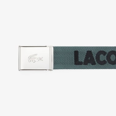  Lacoste Casual Erkek Baskılı Koyu Yeşil Kemer