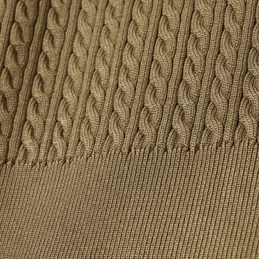  Lacoste Runway Kadın Kısa Kollu Polo Yaka Kahverengi Triko