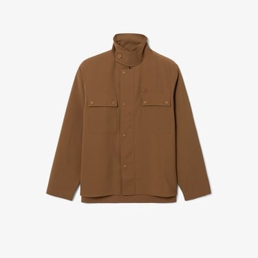  Lacoste Runway Erkek Regular Fit Dik Yaka Kahverengi Ceket