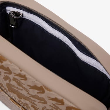  Lacoste LCST Erkek Monogram Bej Postacı Çantası