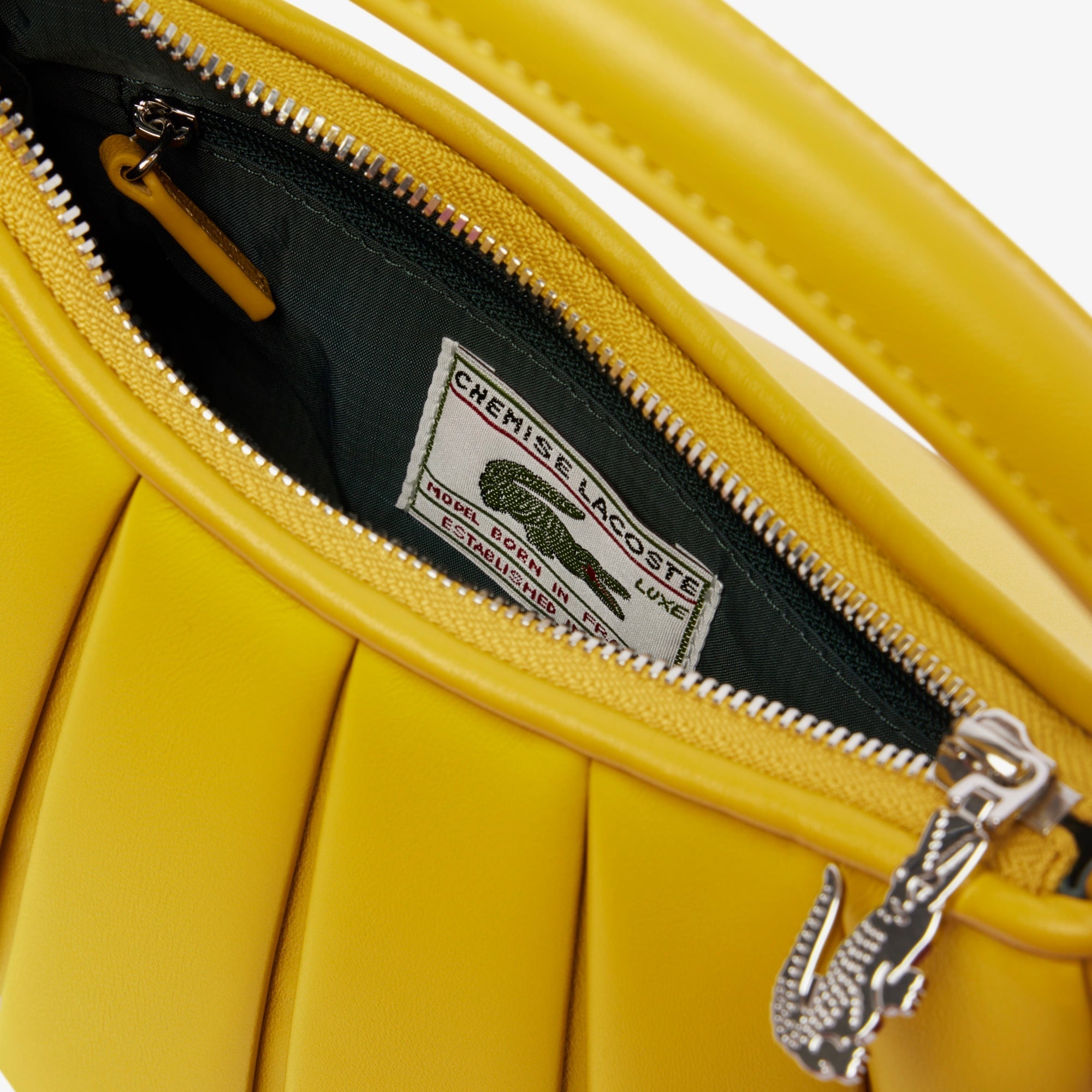 Lacoste Small Lenglen Kadın Deri Sarı Omuz Çantası