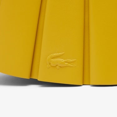  Lacoste Small Lenglen Kadın Deri Sarı Omuz Çantası
