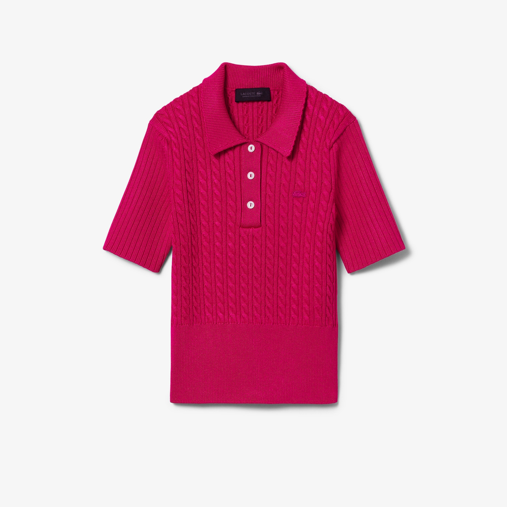 Lacoste Runway Kadın Kısa Kollu Polo Yaka Pembe Triko