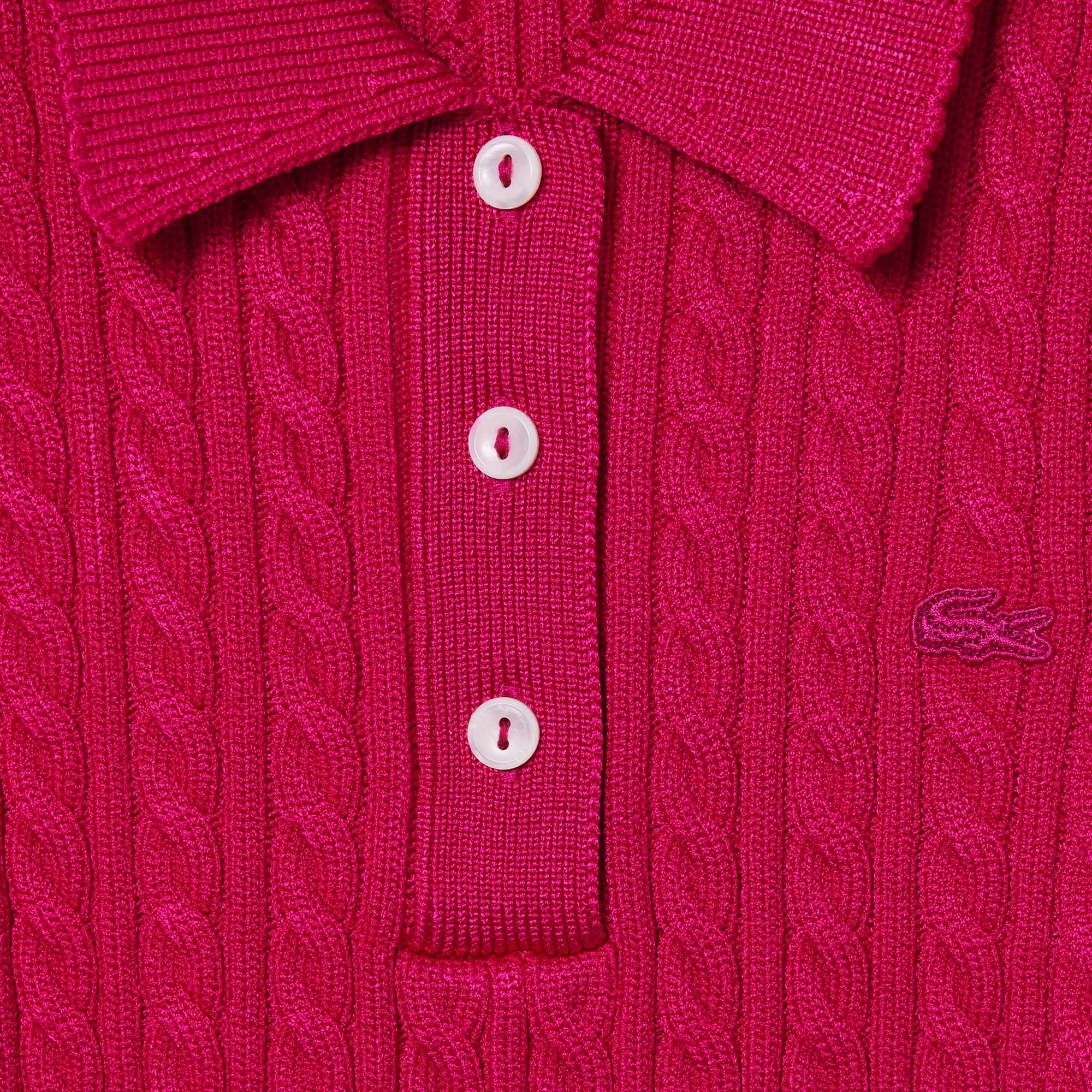 Lacoste Runway Kadın Kısa Kollu Polo Yaka Pembe Triko