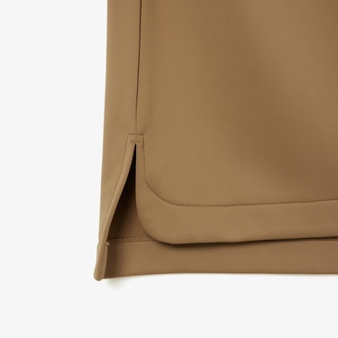  Lacoste Runway Unisex Oversize Fit Kahverengi Polo