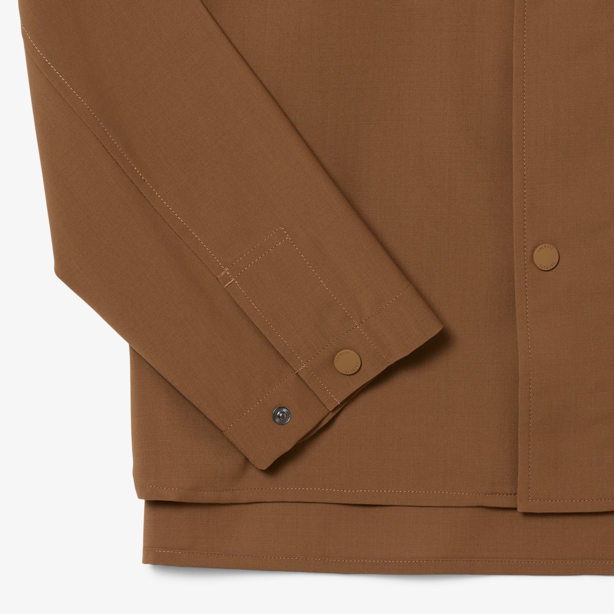 Lacoste Runway Erkek Regular Fit Dik Yaka Kahverengi Ceket