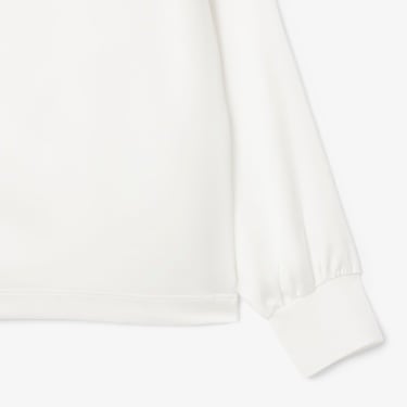  Lacoste Kadın Oversize Fit Polo Yaka Beyaz Gömlek