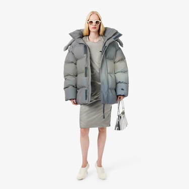  Lacoste Runway Small Lenglen Kadın Gri Omuz Çantası