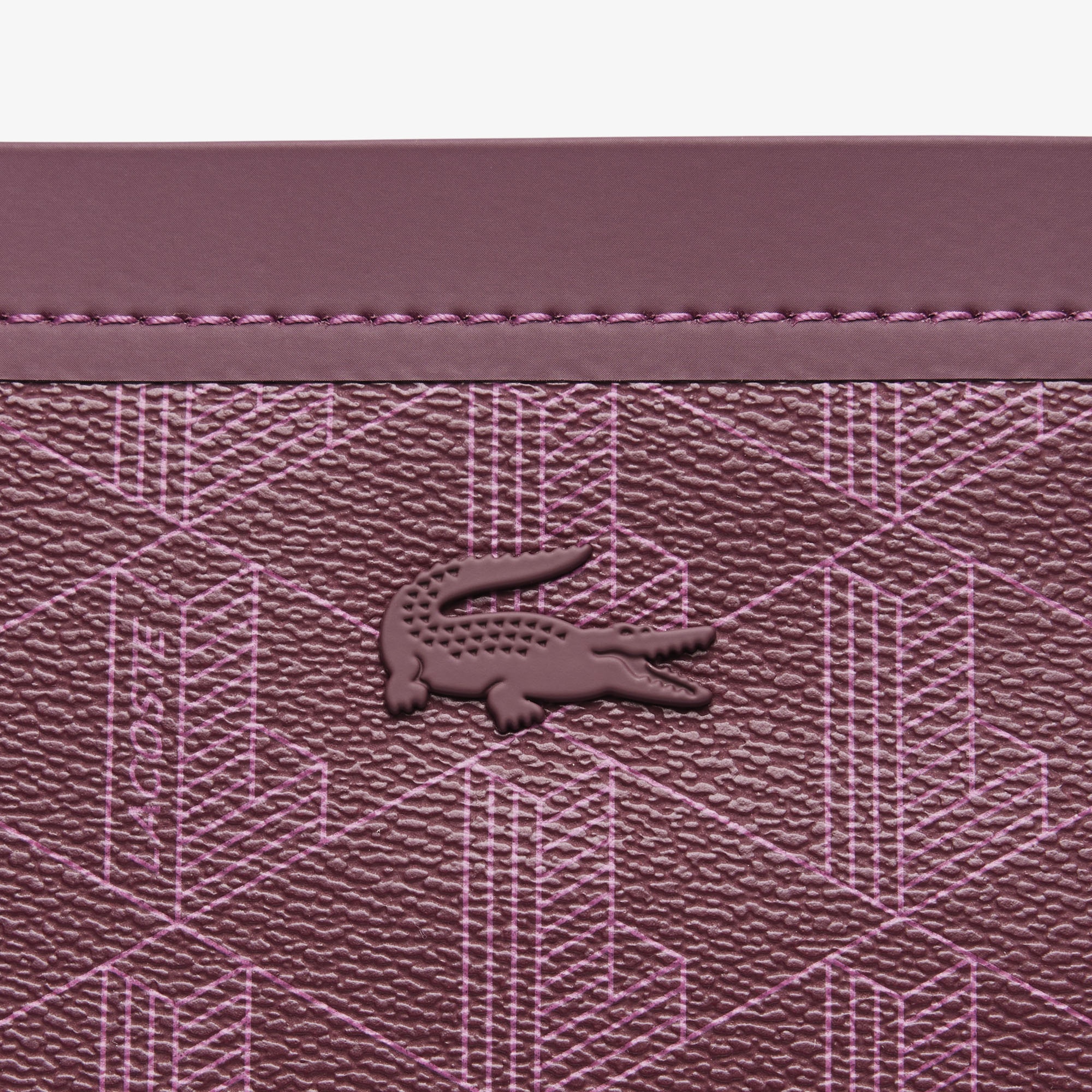 Lacoste Zely Kadın Monogram Bordo Omuz Çantası