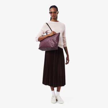  Lacoste Zely Kadın Monogram Bordo Omuz Çantası