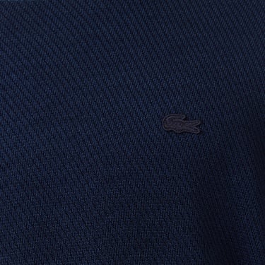  Erkek Classic Fit Bisiklet Yaka Yün Lacivert Kazak