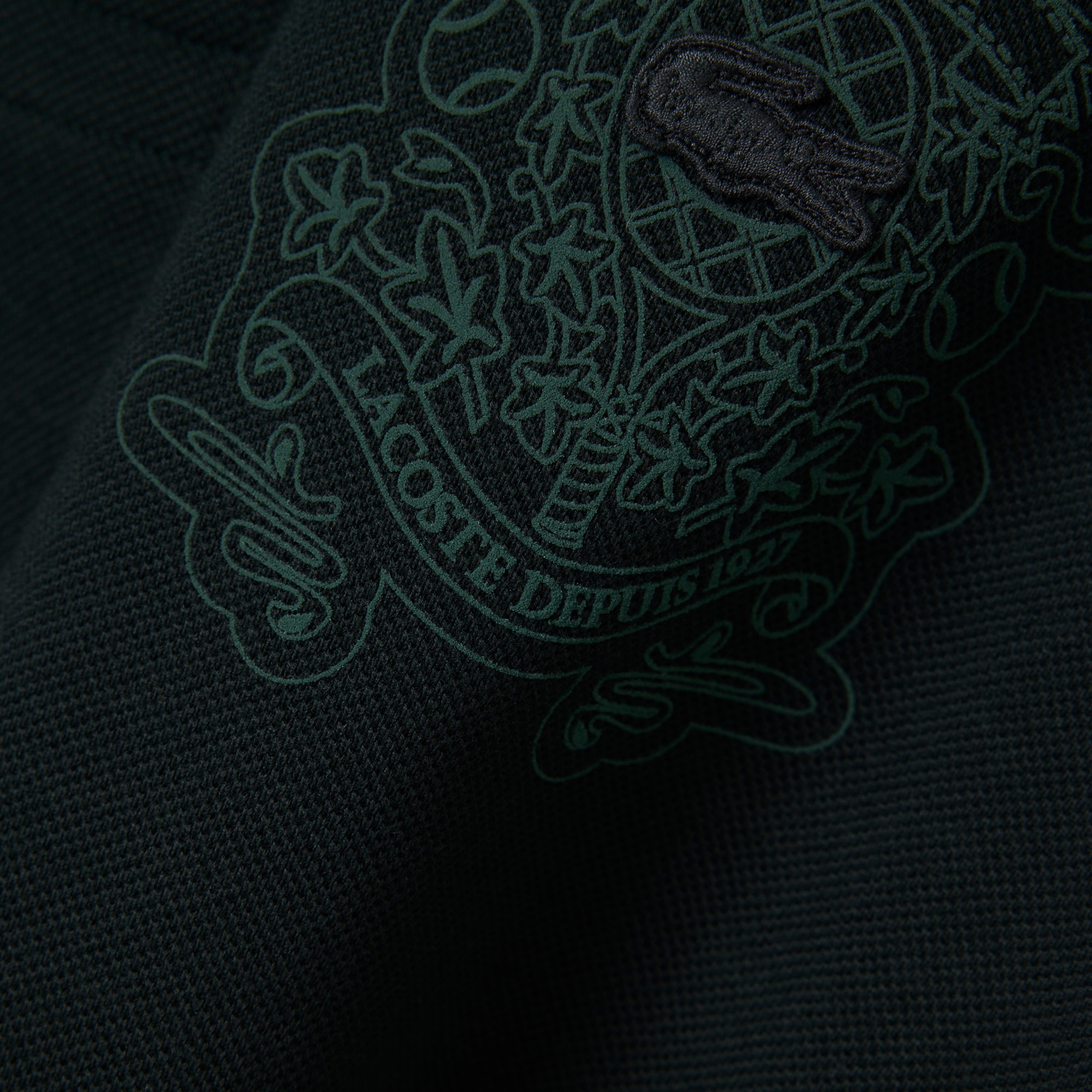 Lacoste Runway Unisex Loose Fit Koyu Yeşil Polo