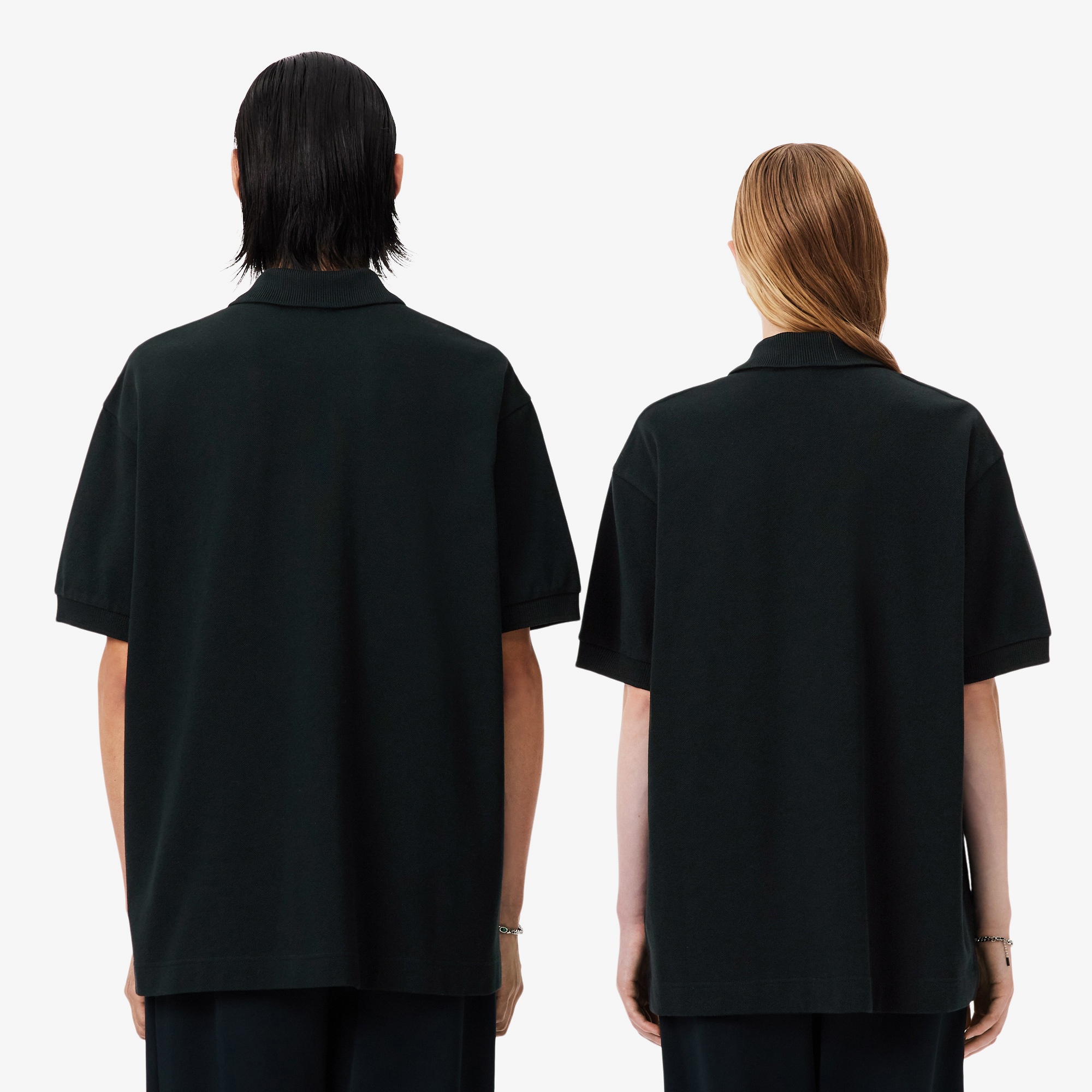 Lacoste Runway Unisex Loose Fit Koyu Yeşil Polo