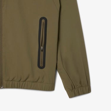  Lacoste Erkek Regular Fit Fermuarlı Baskılı Haki Eşofman Takımı