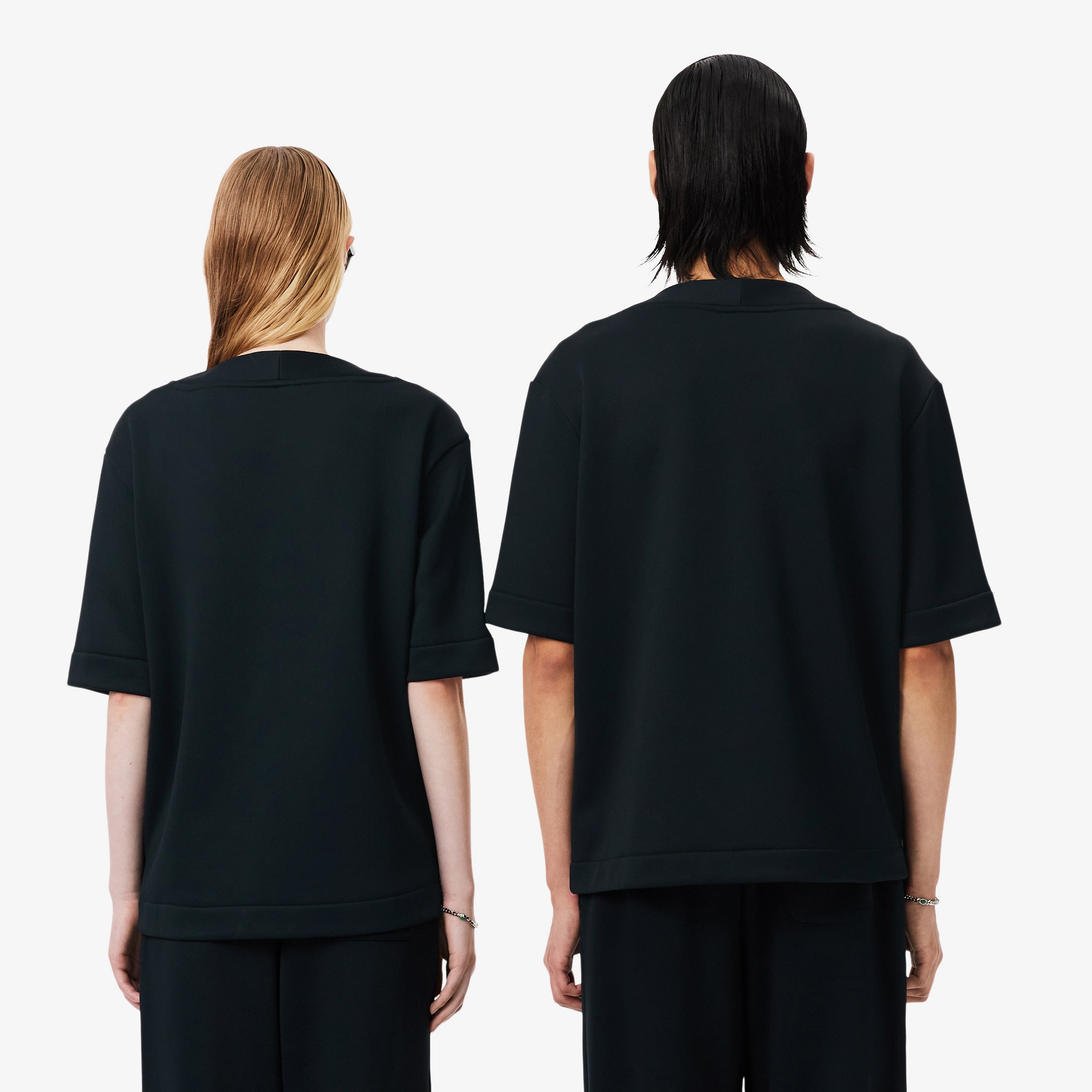 Lacoste Runway Unisex Relaxed Fit Bisiklet Yaka Baskılı Koyu Yeşil T-Shirt