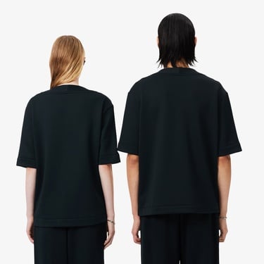 Lacoste Runway Unisex Relaxed Fit Bisiklet Yaka Baskılı Koyu Yeşil T-Shirt
