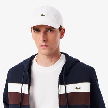  Lacoste Erkek Classic Fit Kapüşonlu Renk Bloklu Lacivert Sweatshirt