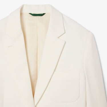  Lacoste Kadın Relaxed Fit Krem Blazer Ceket