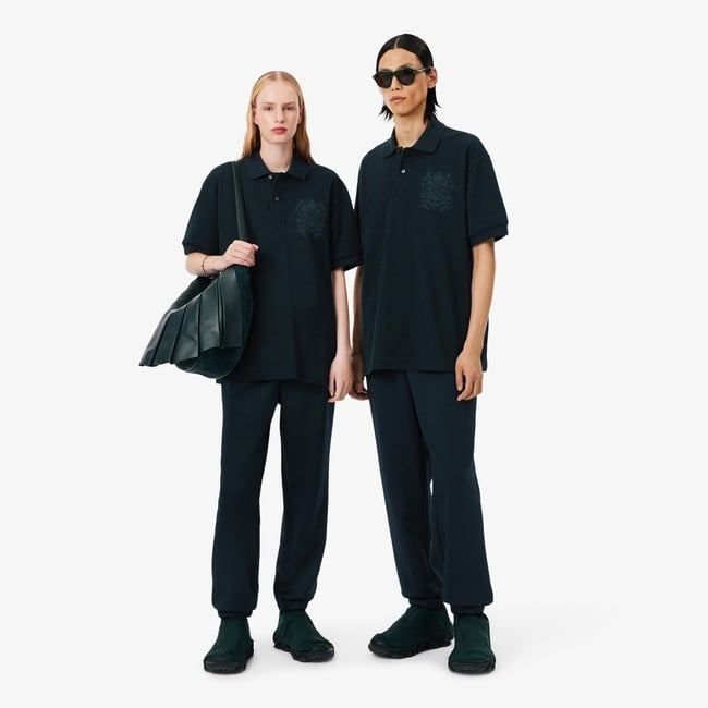  Lacoste Runway Unisex Loose Fit Koyu Yeşil Eşofman Altı