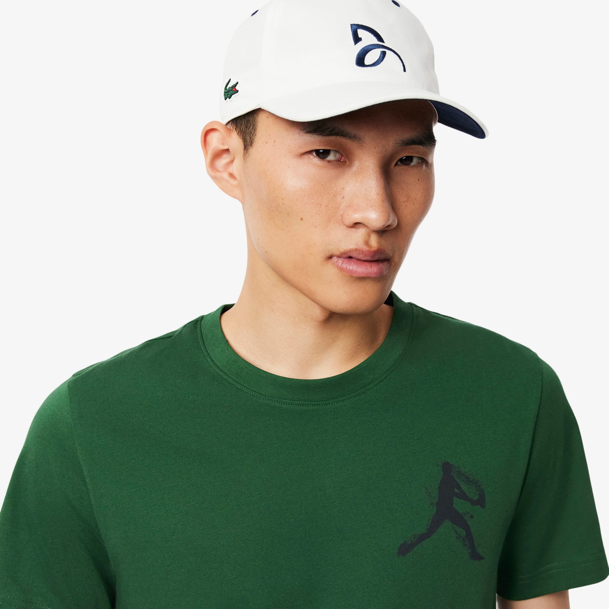 Lacoste Sport X Novak Djokovic Erkek Regular Fit Bisiklet Yaka Yeşil T-Shirt