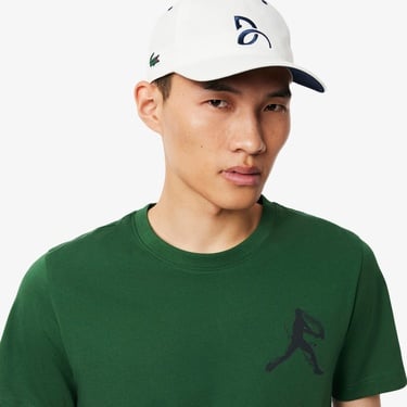  Lacoste Sport X Novak Djokovic Erkek Regular Fit Bisiklet Yaka Yeşil T-Shirt