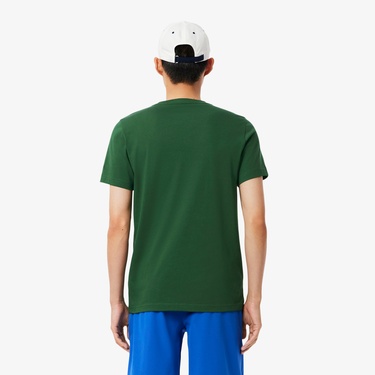  Lacoste Sport X Novak Djokovic Erkek Regular Fit Bisiklet Yaka Yeşil T-Shirt