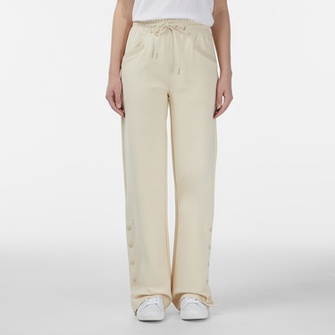  Lacoste Kadın Straight Fit Krem Eşofman Altı