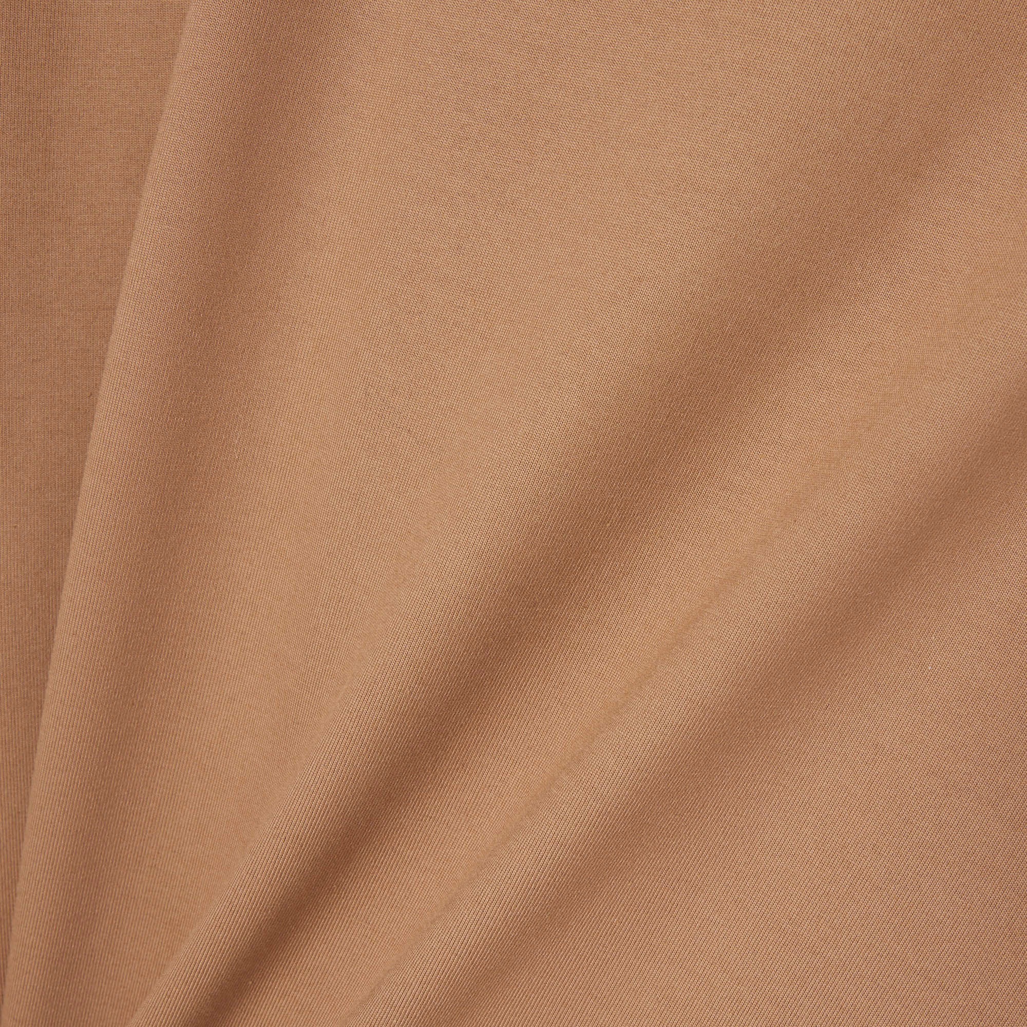 Lacoste Runway Erkek Relaxed Fit Bisiklet Yaka Baskılı Kahverengi T-Shirt