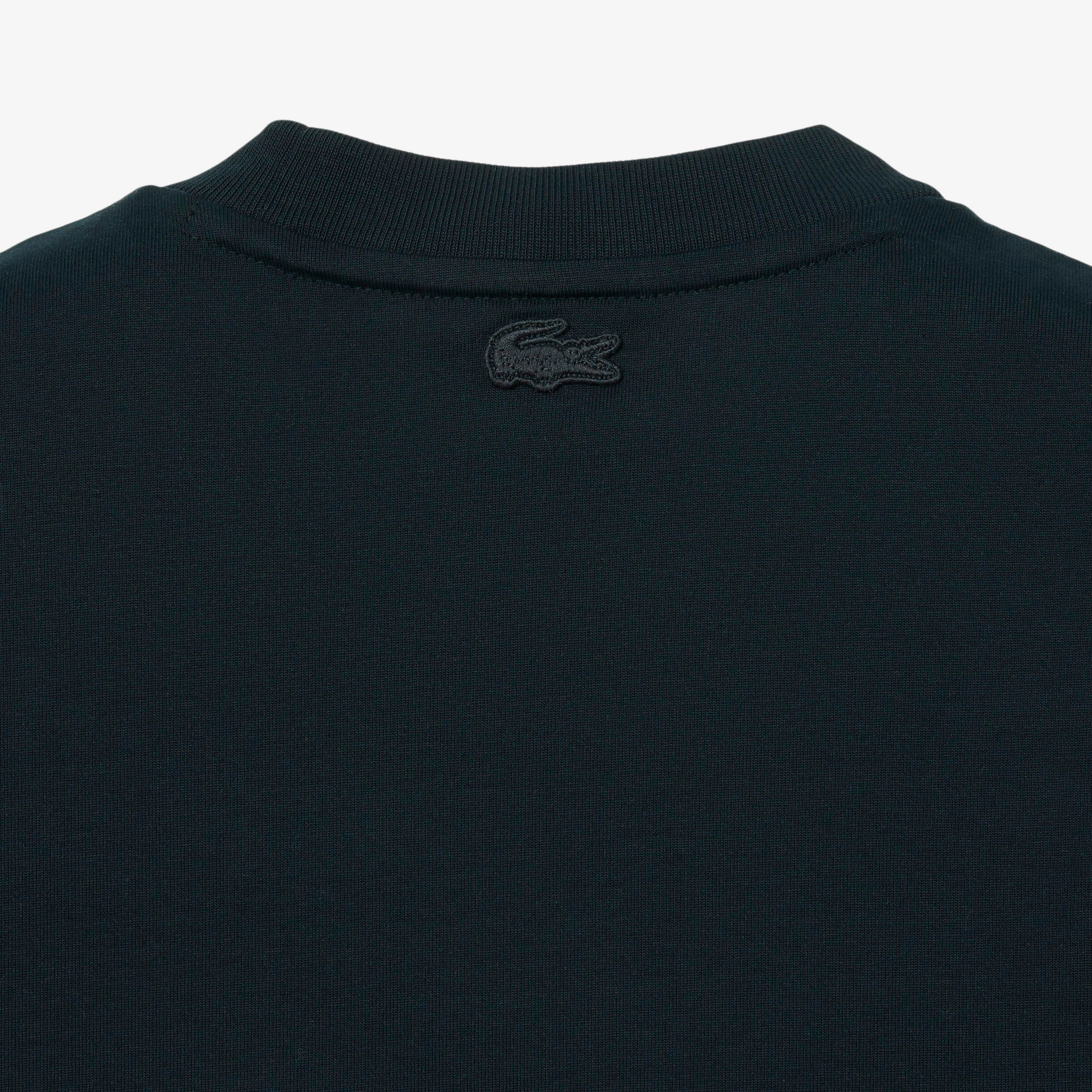 Lacoste Runway Erkek Relaxed Fit Bisiklet Yaka Baskılı Yeşil T-Shirt