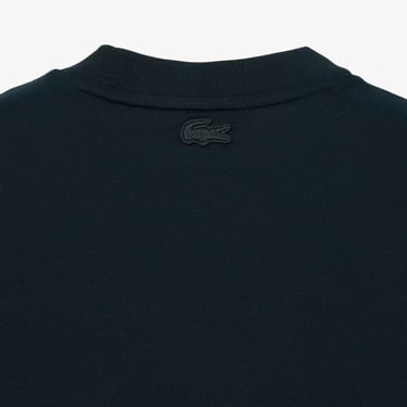  Lacoste Runway Erkek Relaxed Fit Bisiklet Yaka Baskılı Yeşil T-Shirt
