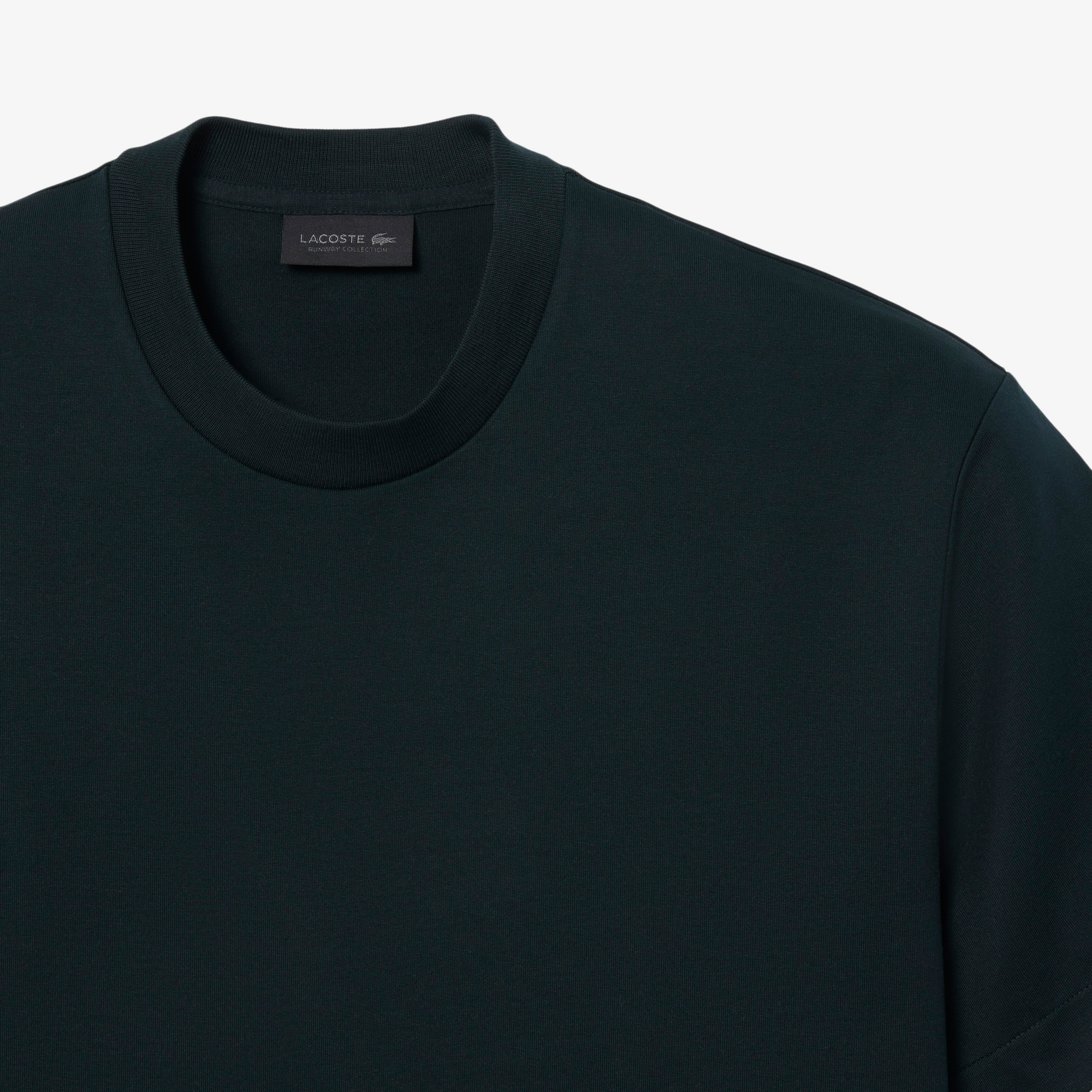 Lacoste Runway Erkek Relaxed Fit Bisiklet Yaka Baskılı Yeşil T-Shirt