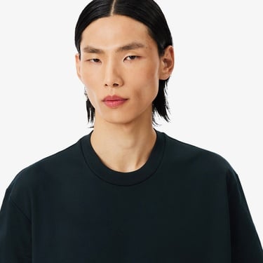  Lacoste Runway Erkek Relaxed Fit Bisiklet Yaka Baskılı Yeşil T-Shirt