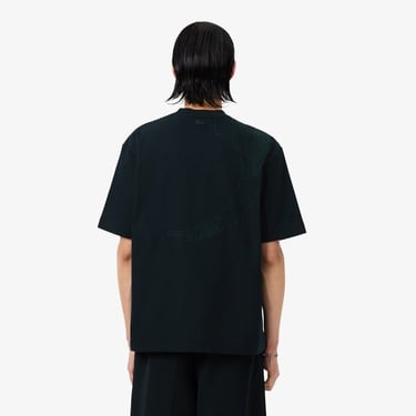  Lacoste Runway Erkek Relaxed Fit Bisiklet Yaka Baskılı Koyu Yeşil T-Shirt