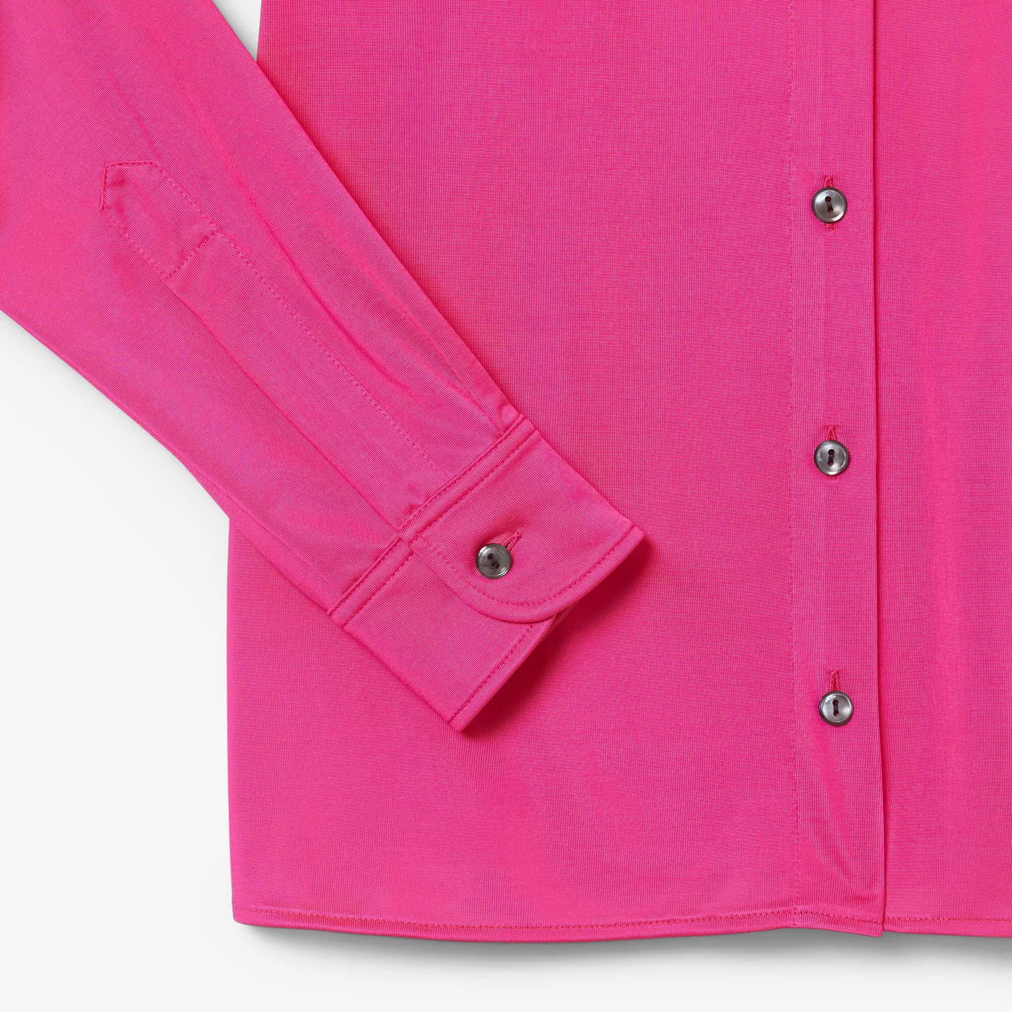 Lacoste Runway Kadın Slim Fit Pembe Gömlek
