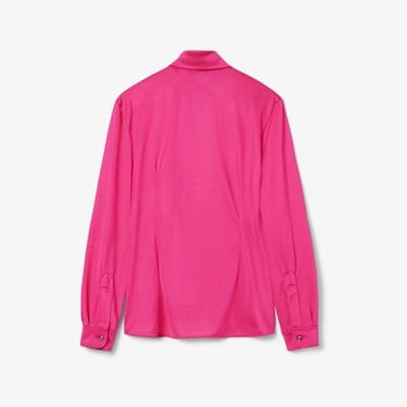  Lacoste Runway Kadın Slim Fit Pembe Gömlek