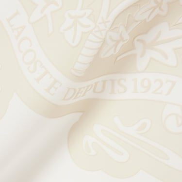  Lacoste Runway Unisex Relaxed Fit Bisiklet Yaka Baskılı Beyaz T-Shirt