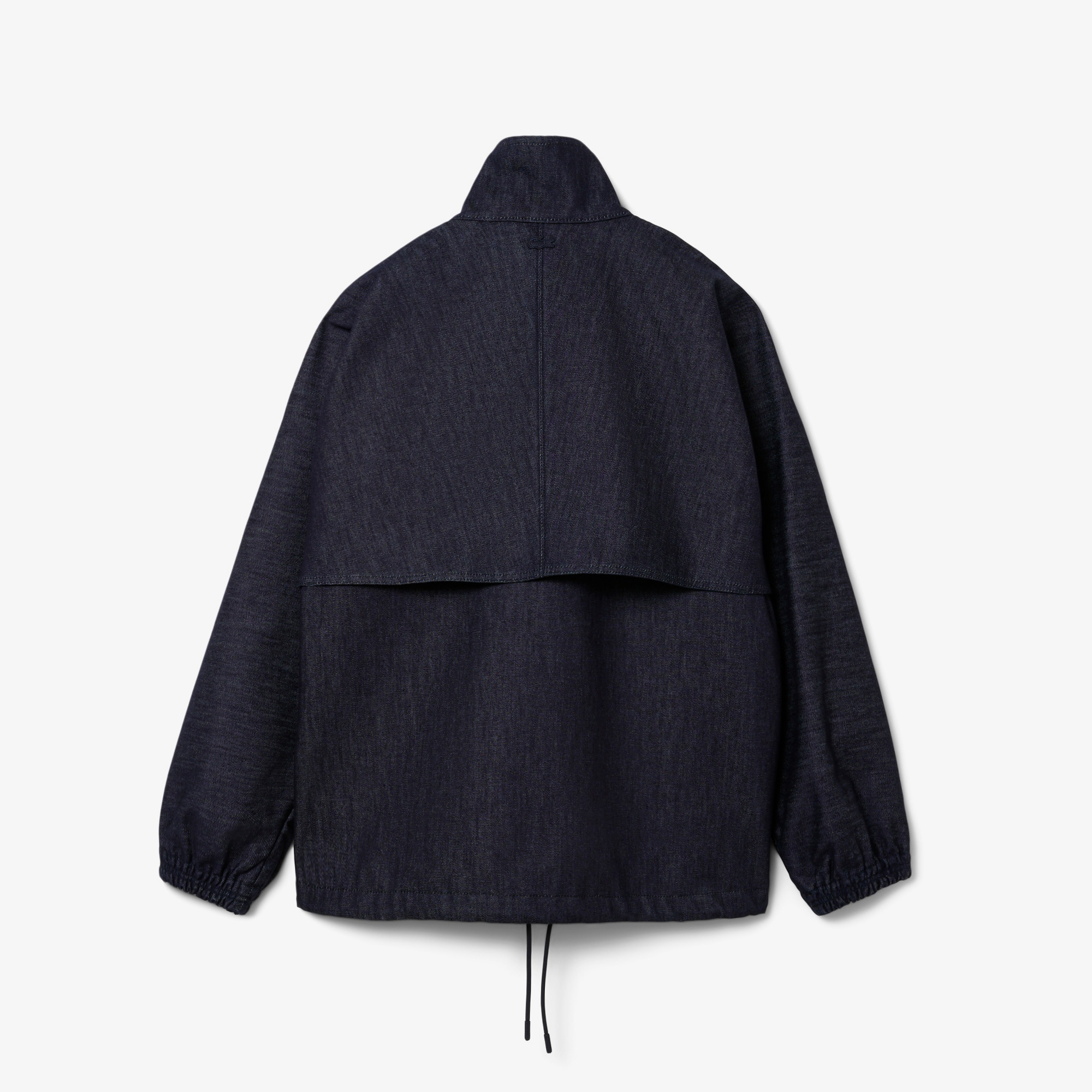 Lacoste Runway Unisex Oversize Fit Dik Yaka Denim Lacivert Ceket