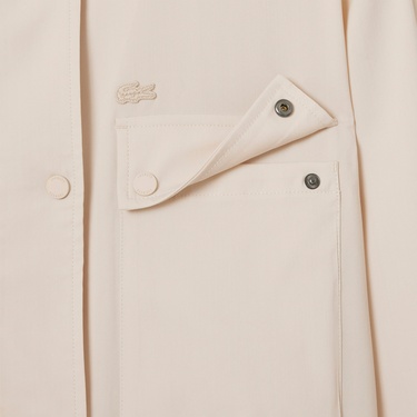  Lacoste Runway Kadın Dik Yaka Kahverengi Ceket