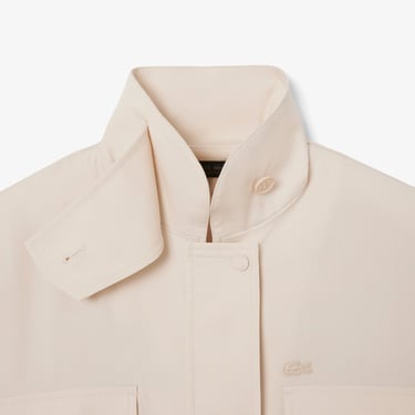  Lacoste Runway Kadın Dik Yaka Kahverengi Ceket