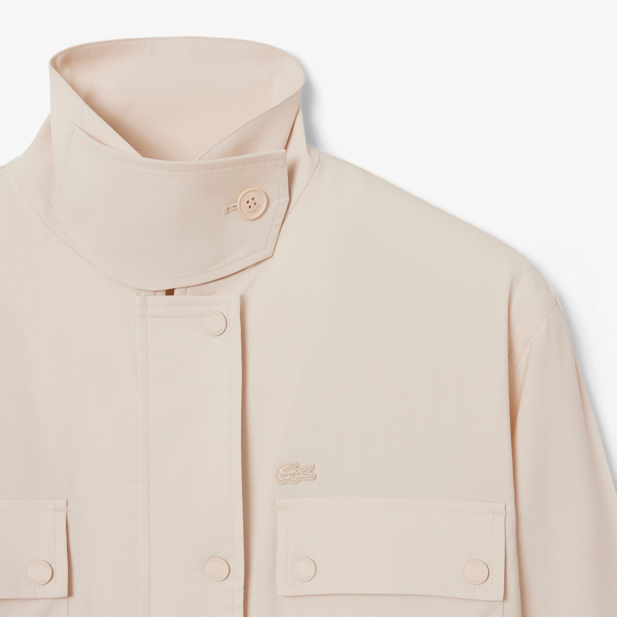 Lacoste Runway Kadın Dik Yaka Kahverengi Ceket