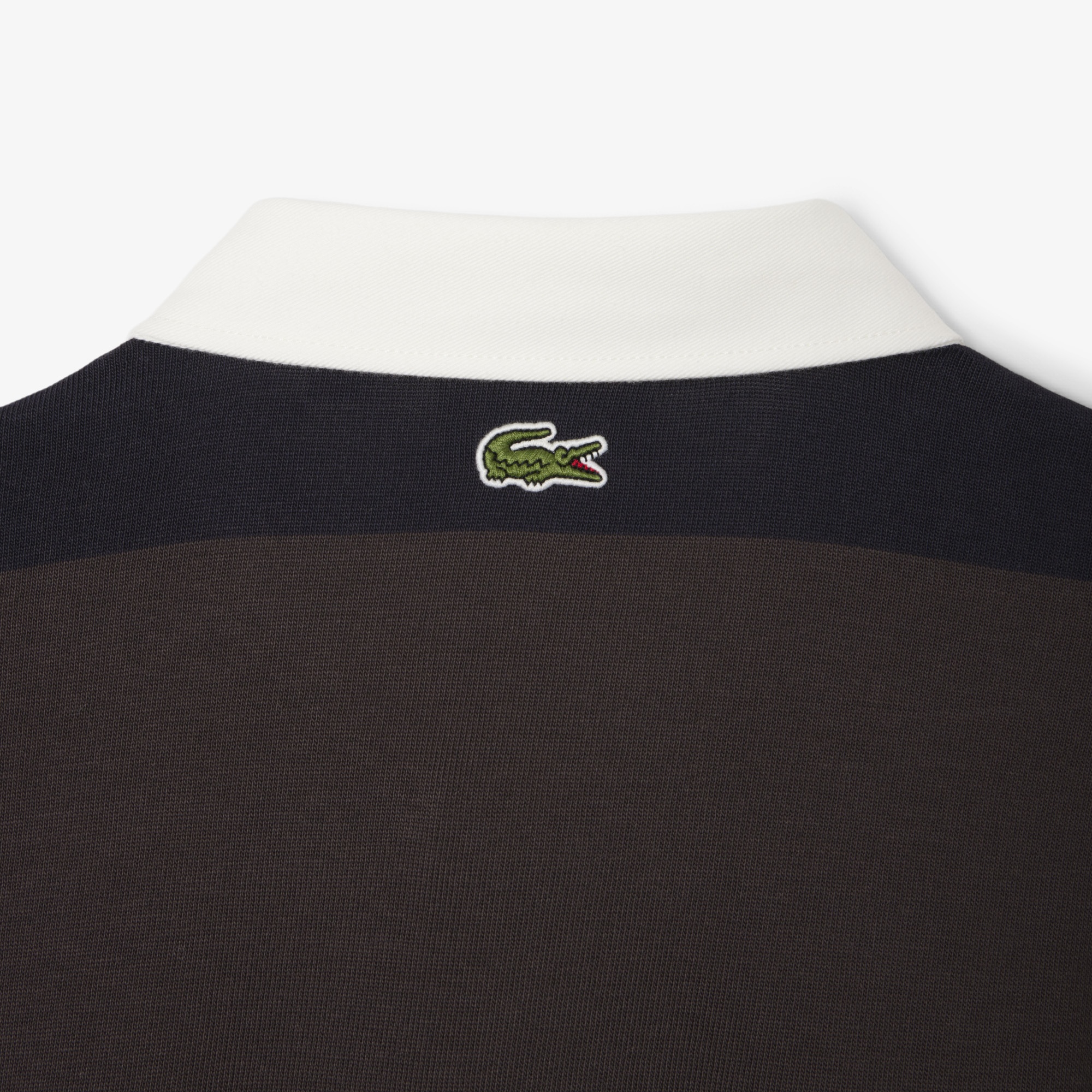 Lacoste Erkek Relaxed Fit Çizgili Koyu Mavi Rugby Polo