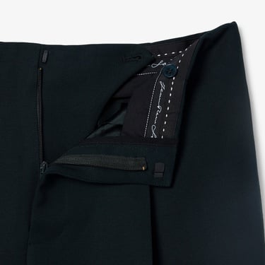  Lacoste Runway Erkek Relaxed Fit Yün Koyu Yeşil Pantolon