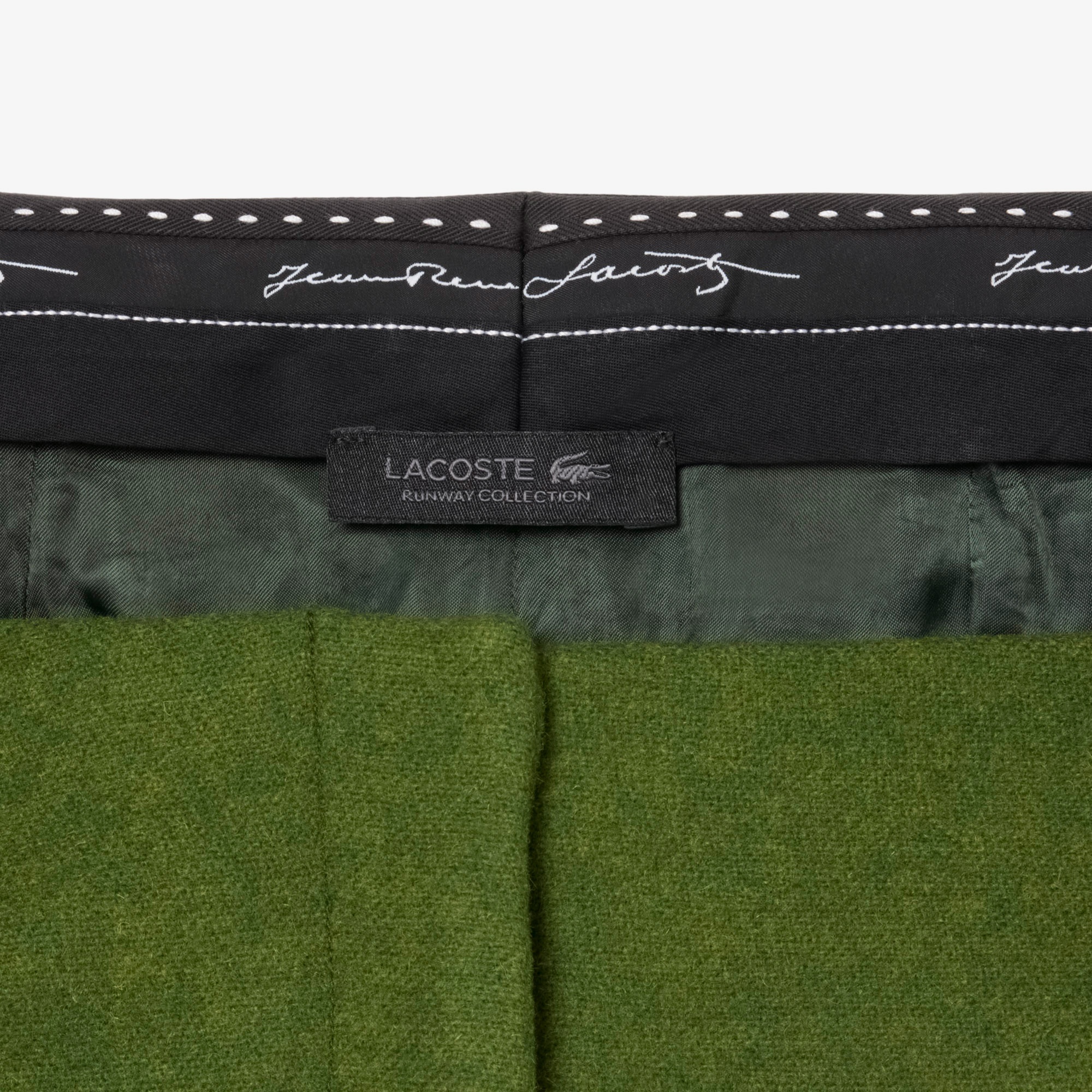 Lacoste Runway Kadın Straight Fit Yeşil Pantolon
