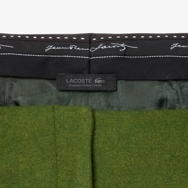  Lacoste Runway Kadın Straight Fit Yeşil Pantolon