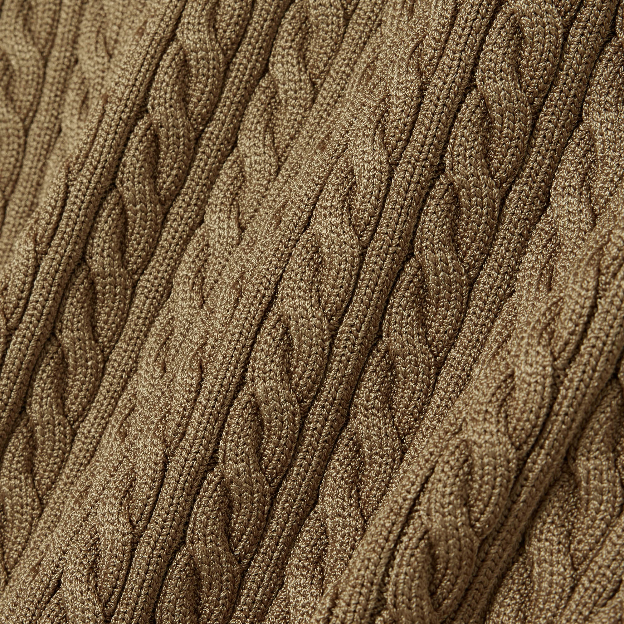 Lacoste Runway Erkek Slim Fit Kısa Kollu Bisiklet Yaka Kahverengi Triko