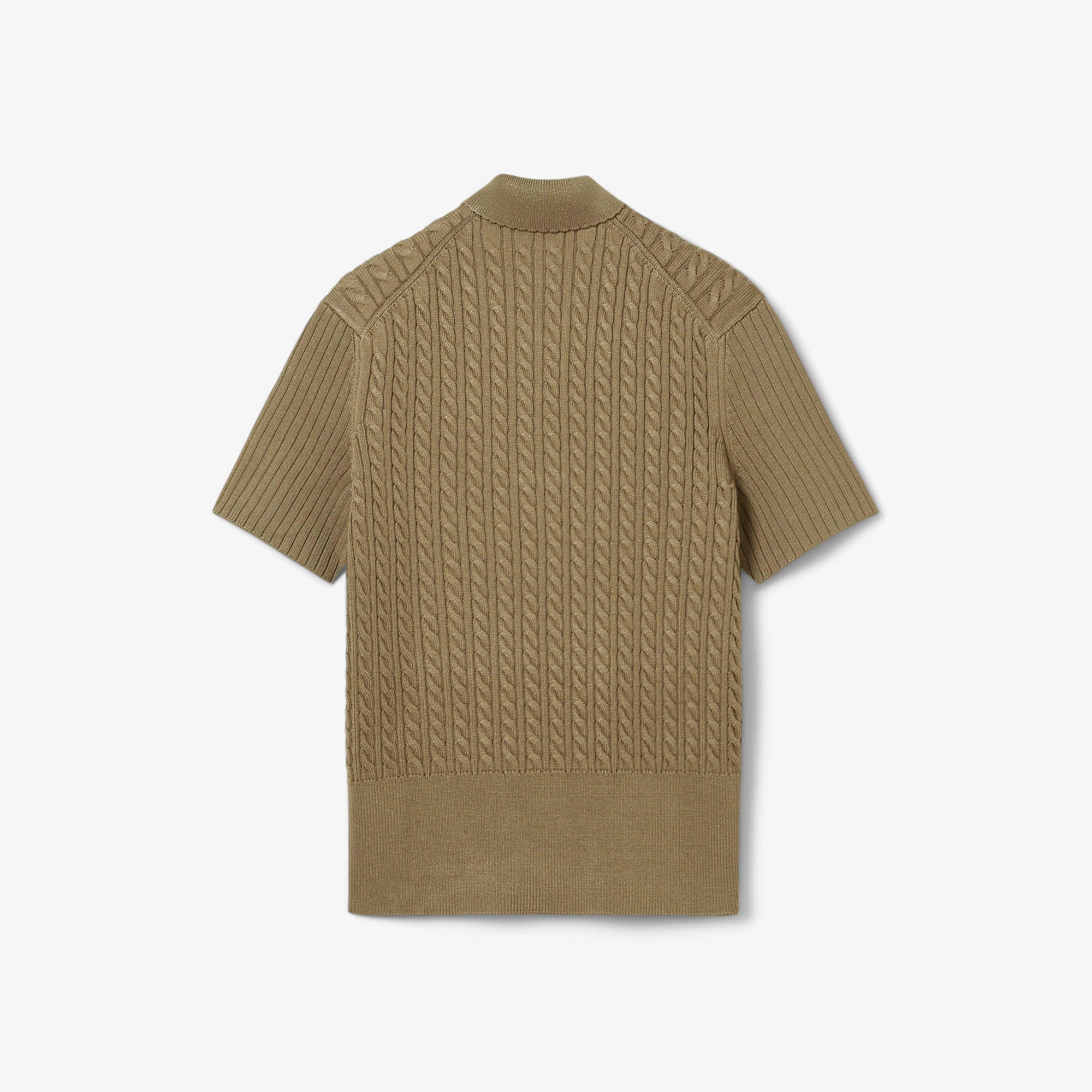 Lacoste Runway Erkek Slim Fit Kısa Kollu Bisiklet Yaka Kahverengi Triko