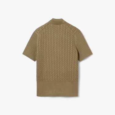  Lacoste Runway Erkek Slim Fit Kısa Kollu Bisiklet Yaka Kahverengi Triko